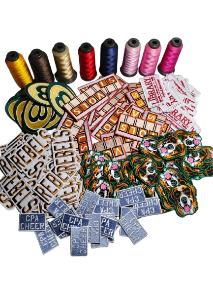 Custom embroidered patches ready for delivery